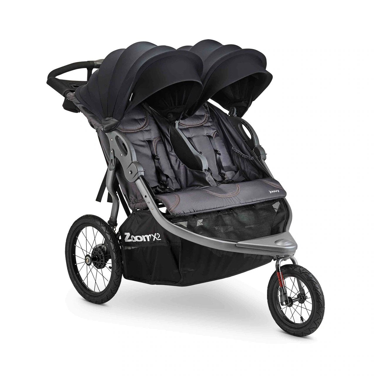 Zoom X2 Lightweight Performance Jogging Double Stroller Forged Iron
