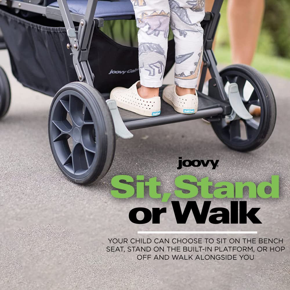 Caboose UL Sit And Stand Double Stroller - Jet