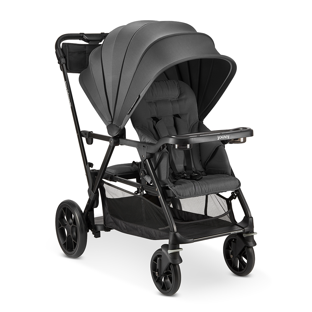 joovy Caboose Sit and Stand 海外製2人乗りベビーカー Caboose RS Premium Sit And Stand Double Stroller - Jet