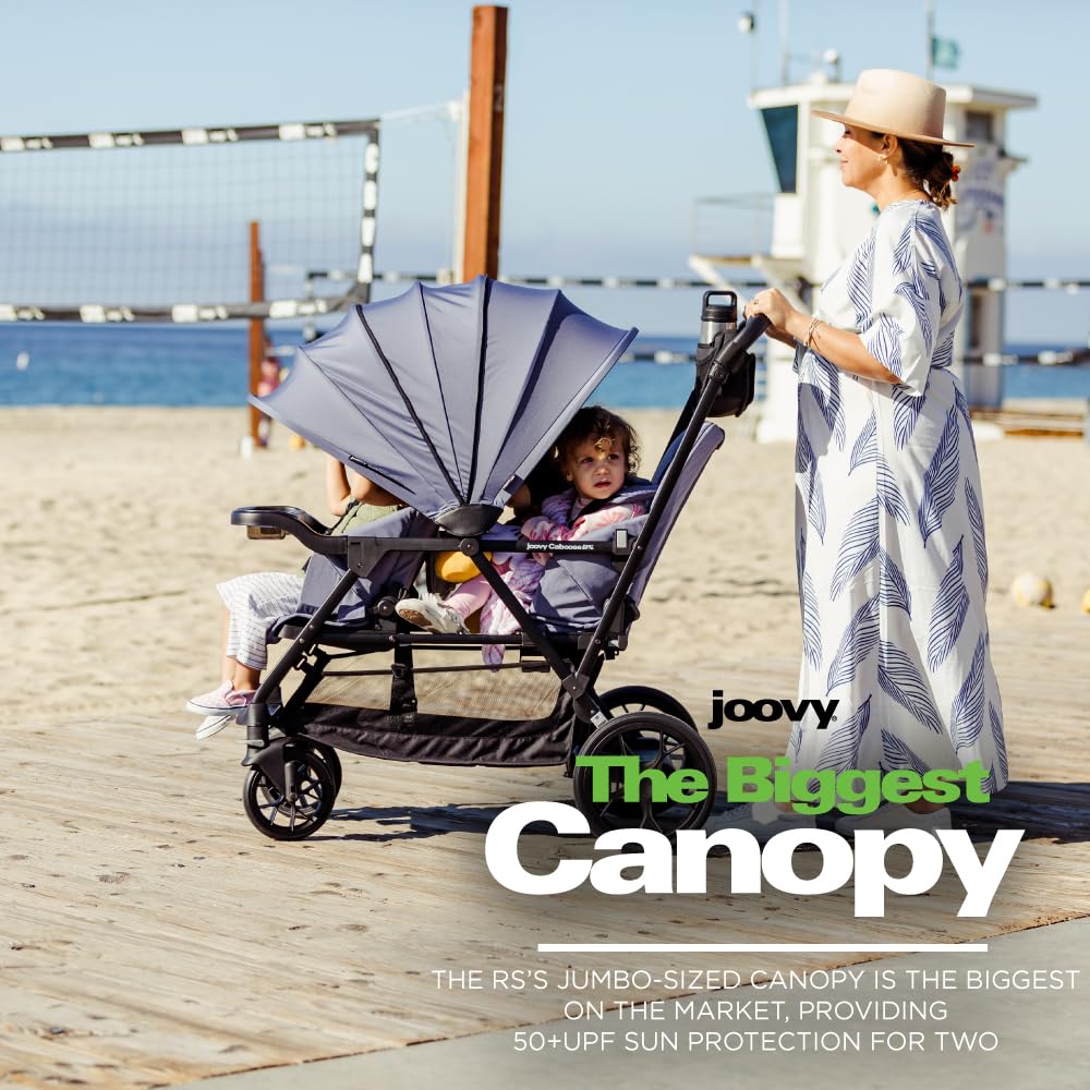 Caboose RS Premium Sit And Stand Double Stroller - Slate