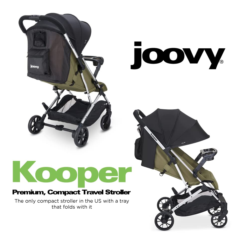Kooper Lightweight Compact Single Stroller With Tray - Olive