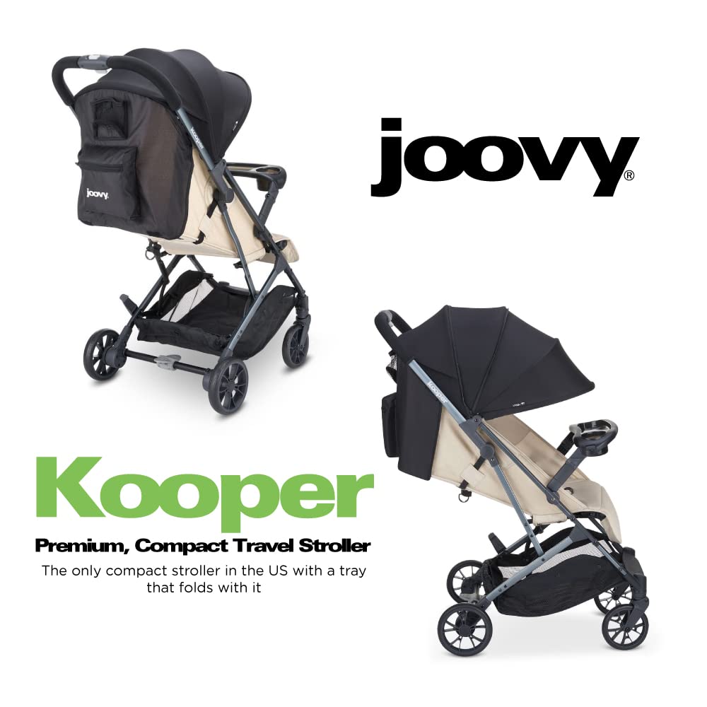 Kooper Lightweight Compact Single Stroller With Tray - Sand