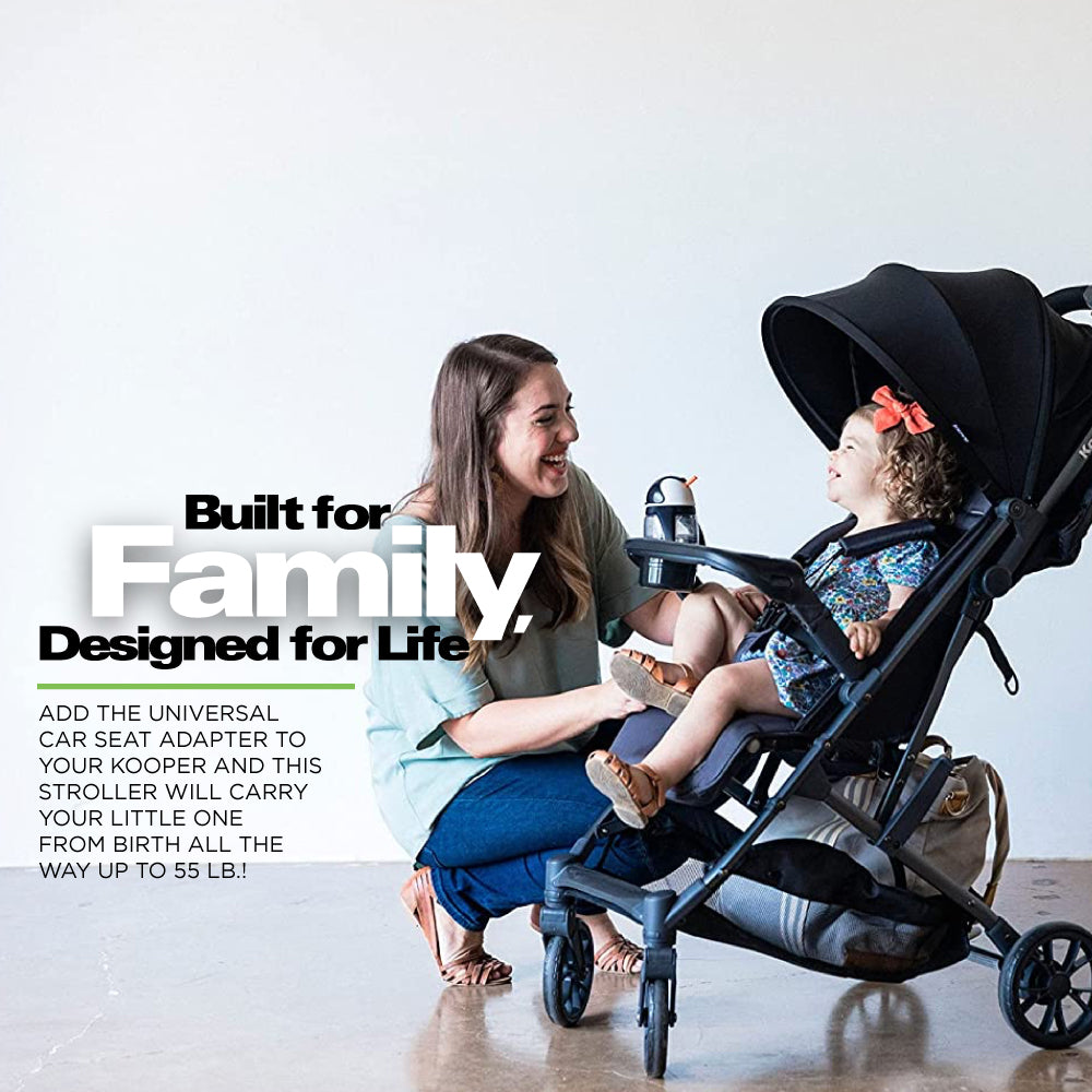 Kooper Lightweight Compact Single Stroller With Tray