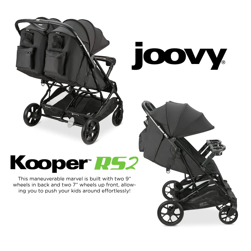 Kooper RS2 Lightweight Travel Double Stroller - Black