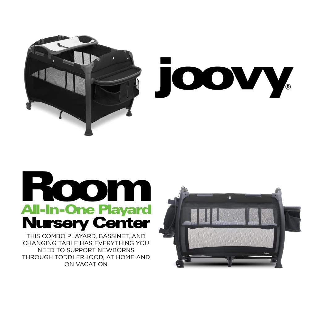 Room All-In-One Playard Nursery Center Changing Table Bassinet - Black