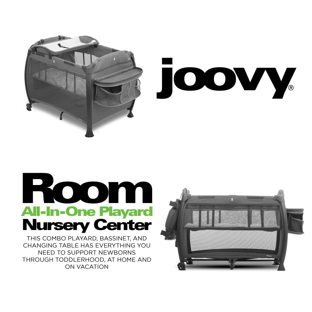 Room All-In-One Playard Nursery Center Changing Table Bassinet - Charcoal