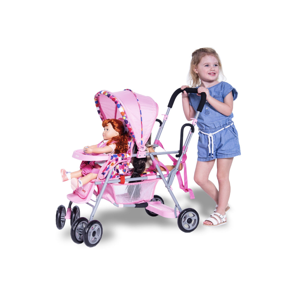 Toy Caboose Baby Doll Stroller - Pink