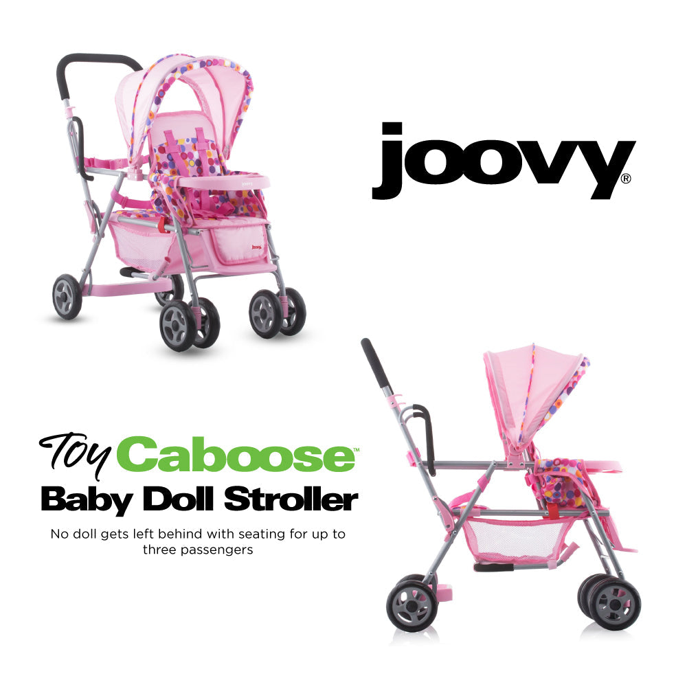Toy Caboose Baby Doll Stroller - Pink