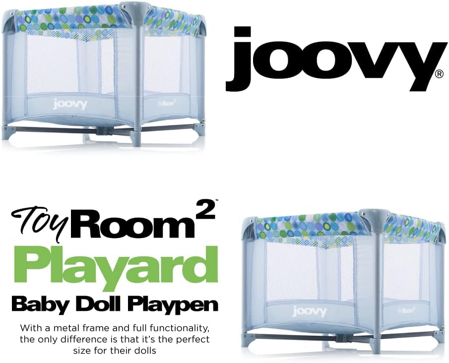 Toy Room² Playard Baby Doll Playpen - Blue