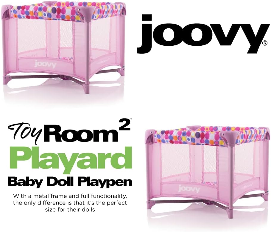 Toy Room² Playard Baby Doll Playpen - Pink