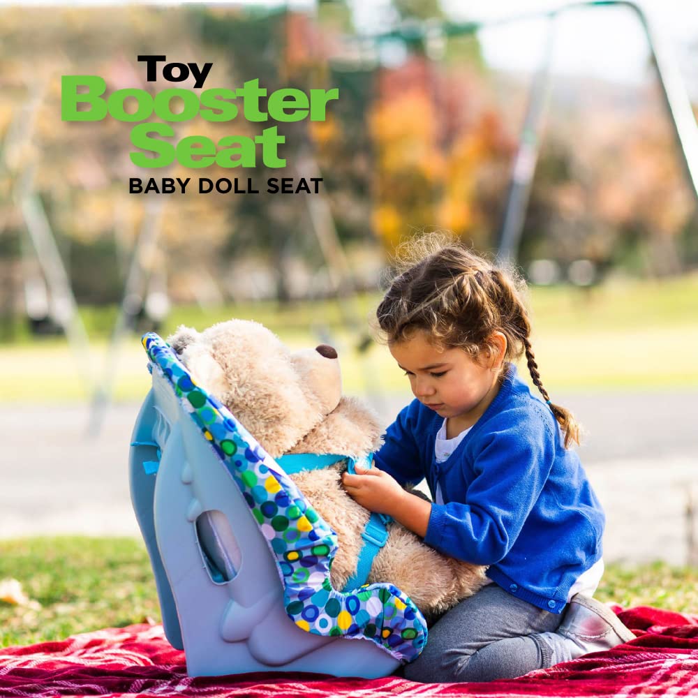 Toy Booster Seat Baby Doll Seat - Blue