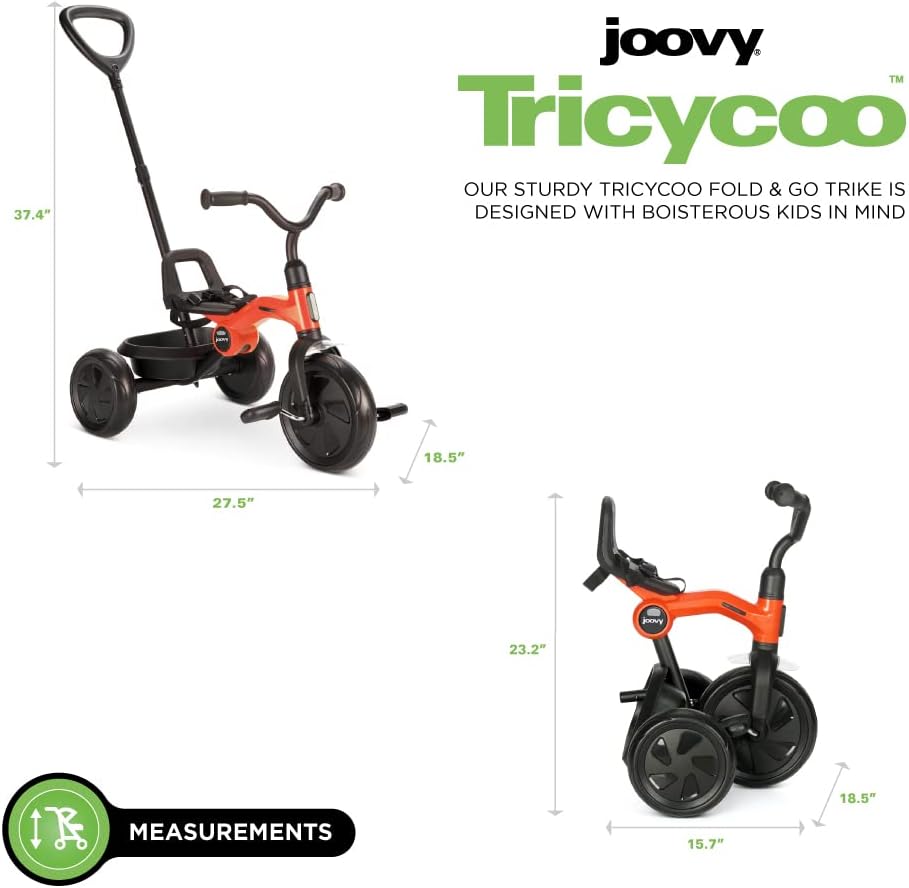 Tricycoo Fold & Go Trike - Rorange
