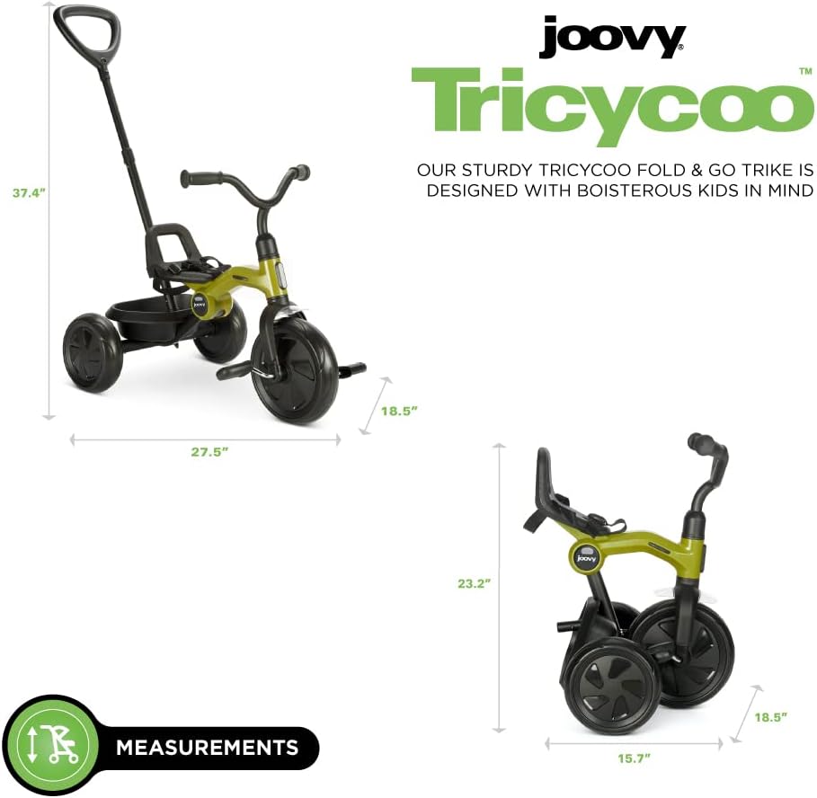 Tricycoo Fold & Go Trike - Greenamole