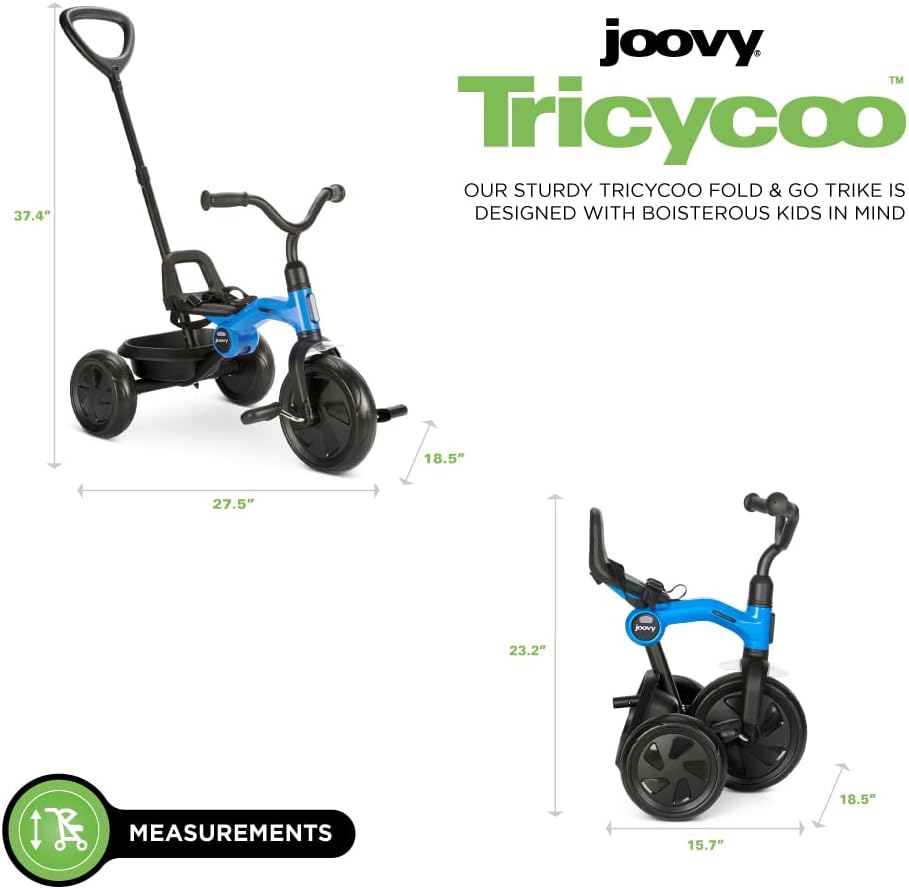 Tricycoo Fold & Go Trike - Blueness