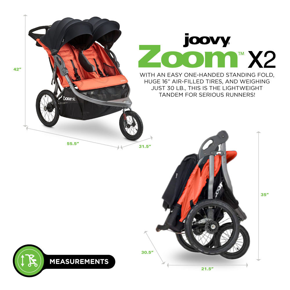 Zoom X2 Lightweight Performance Jogging Double Stroller