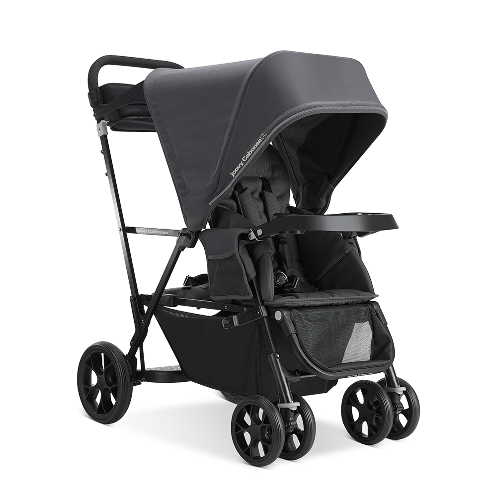 Caboose UL Sit And Stand Double Stroller - Jet
