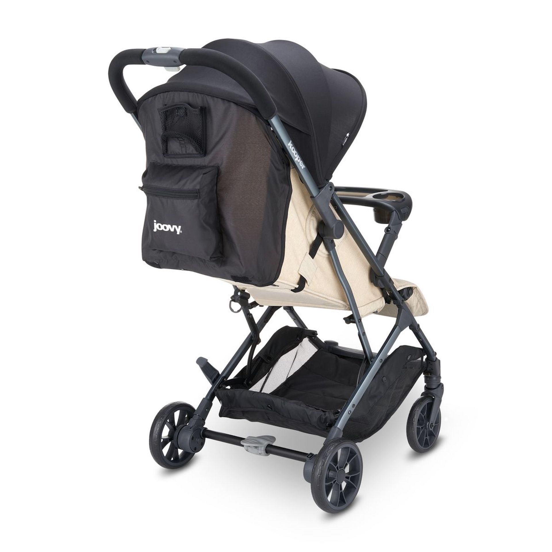 Kooper Lightweight Compact Single Stroller With Tray - Sand