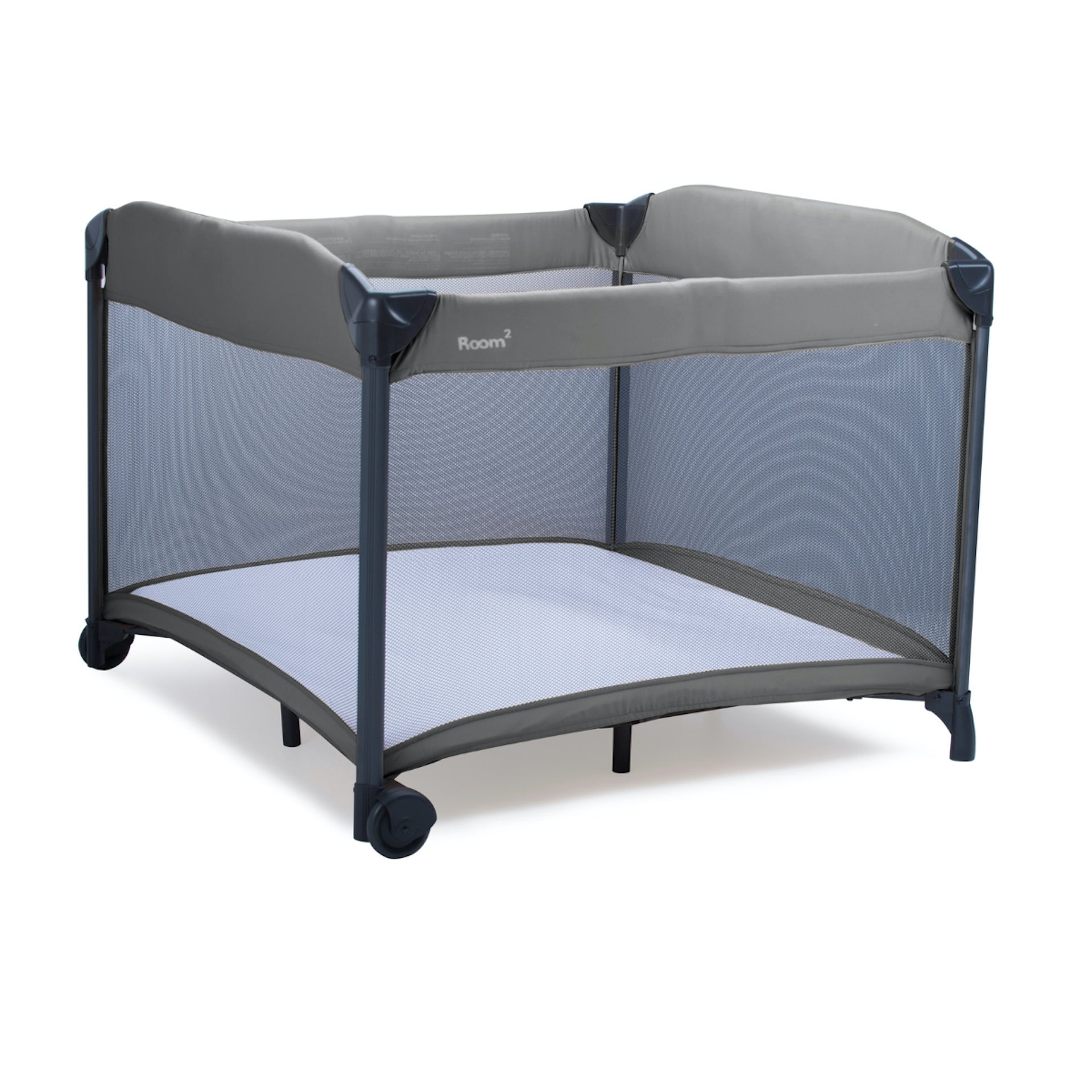 Room² Largest Playard Portable Playpen - Charcoal