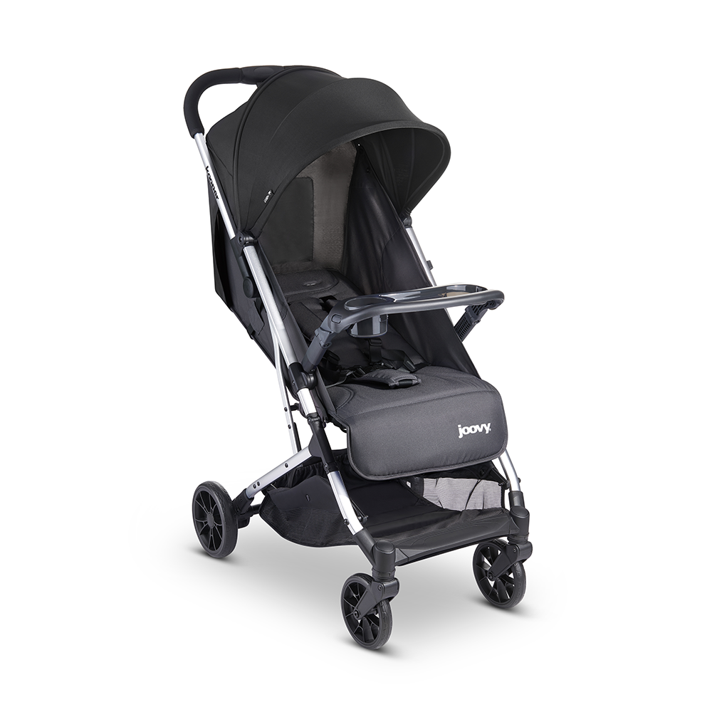 Kooper Lightweight Compact Single Stroller With Tray - Black