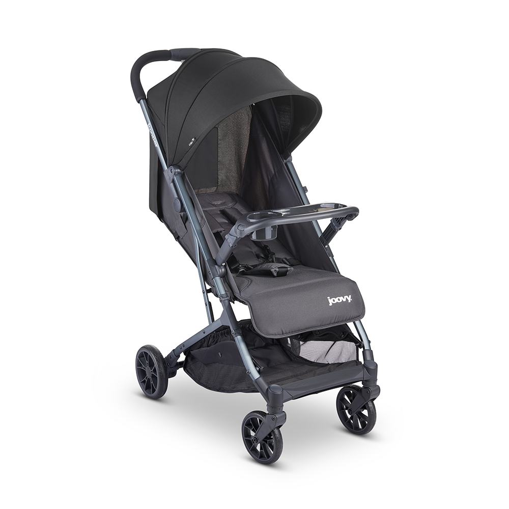Kooper Lightweight Compact Single Stroller With Tray - Forged Iron