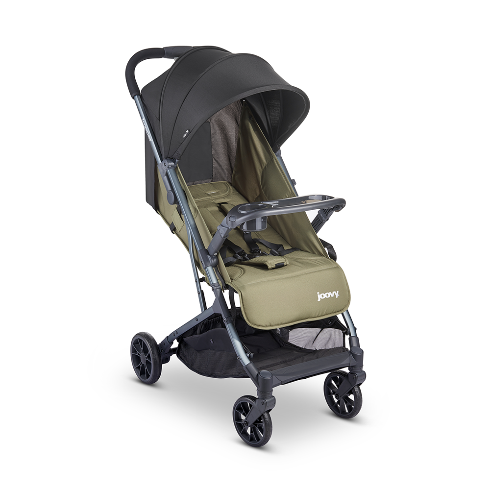 Kooper Lightweight Compact Single Stroller With Tray - Olive