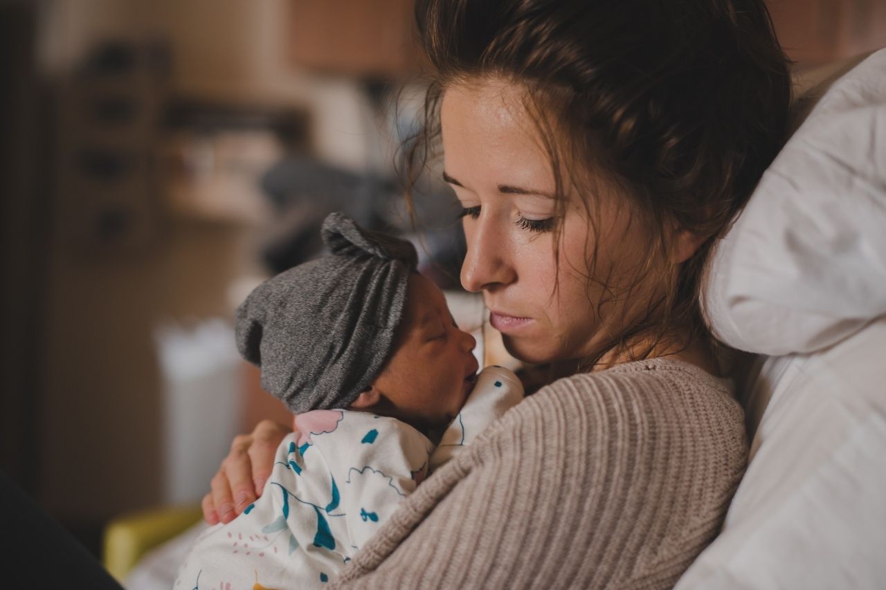 joovy magazine mom and newborn baby