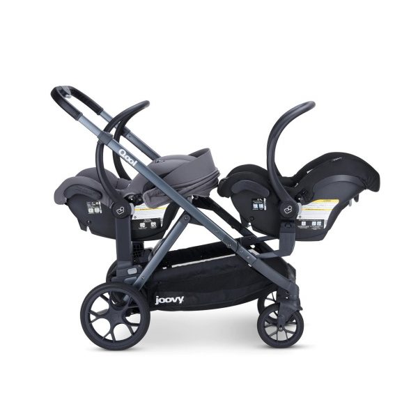 Qool Car Seat Rear Adapter - Maxi Cosi/Cybex/Nuna - Gray