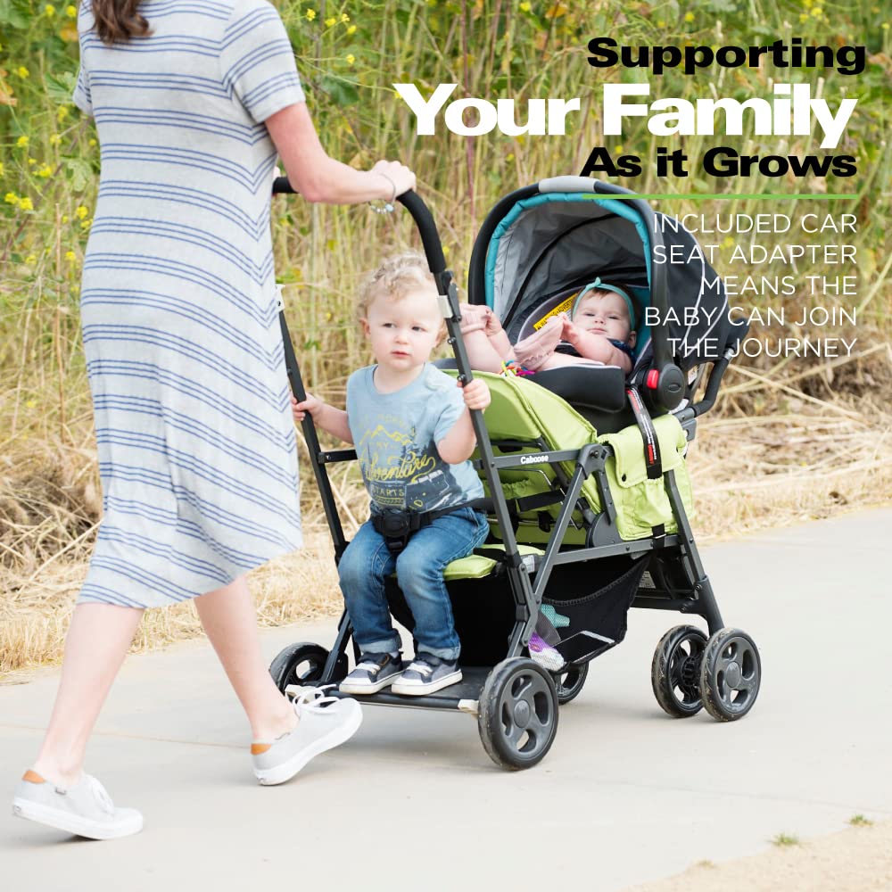 Caboose Sit And Stand Tandem Double Stroller - Black