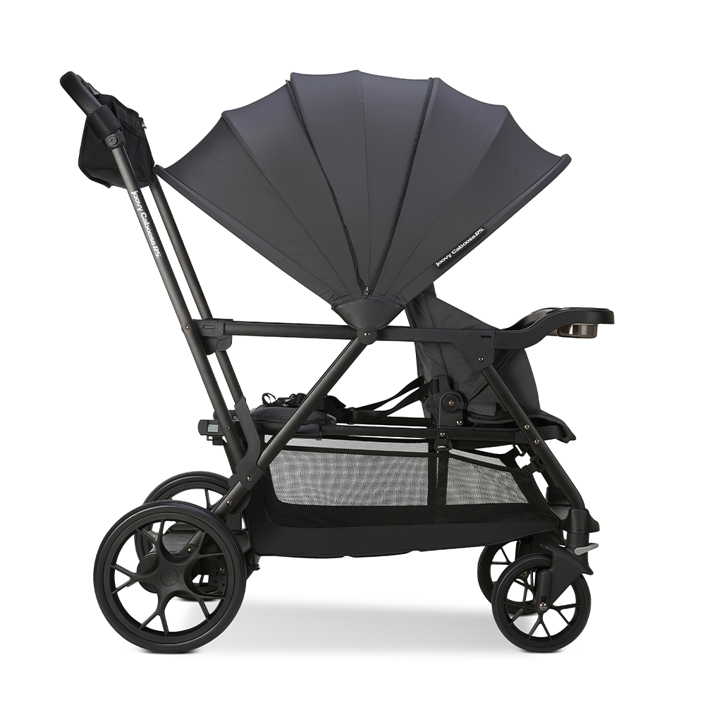 Caboose RS Premium Sit And Stand Double Stroller - Jet