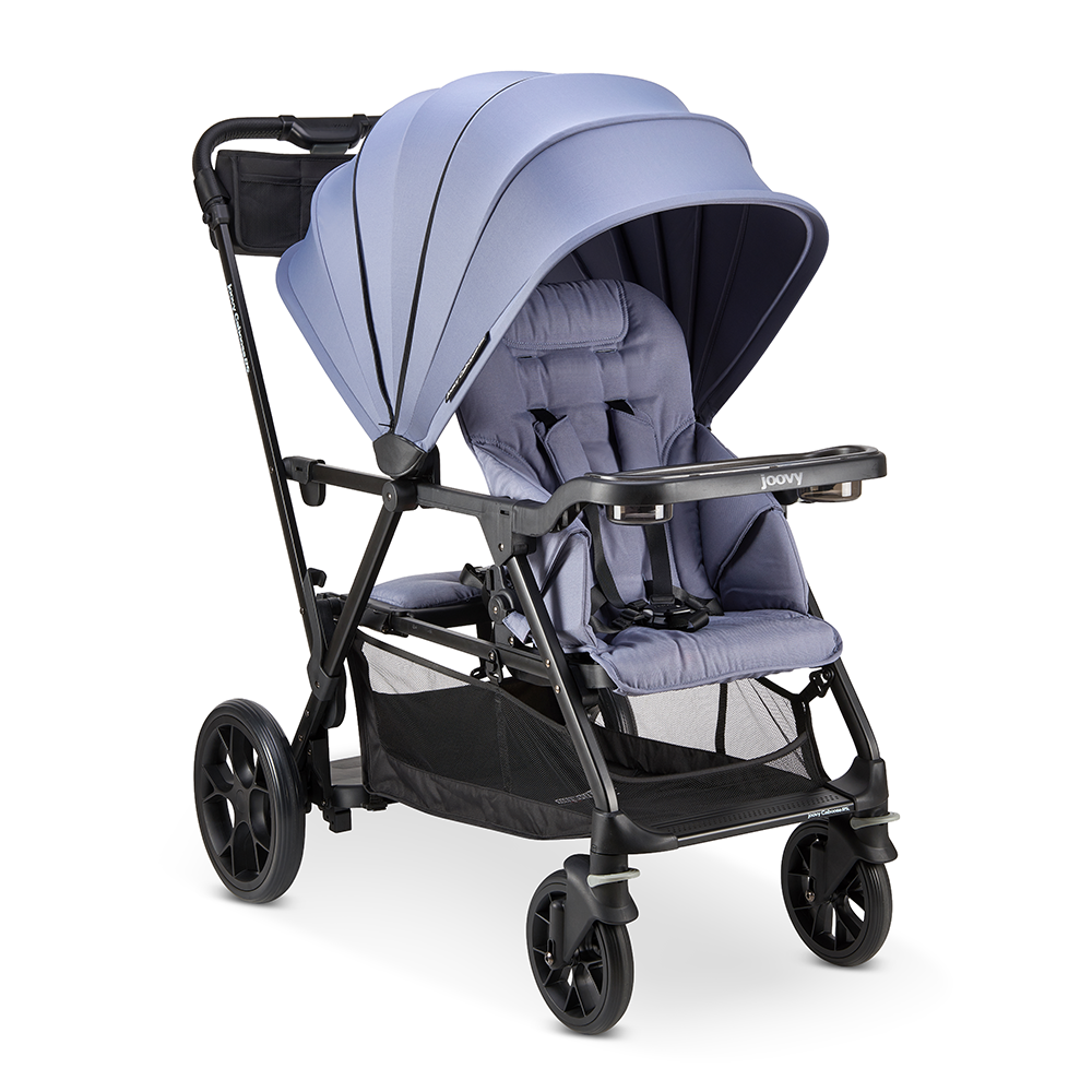 Caboose RS Premium Sit And Stand Double Stroller - Slate
