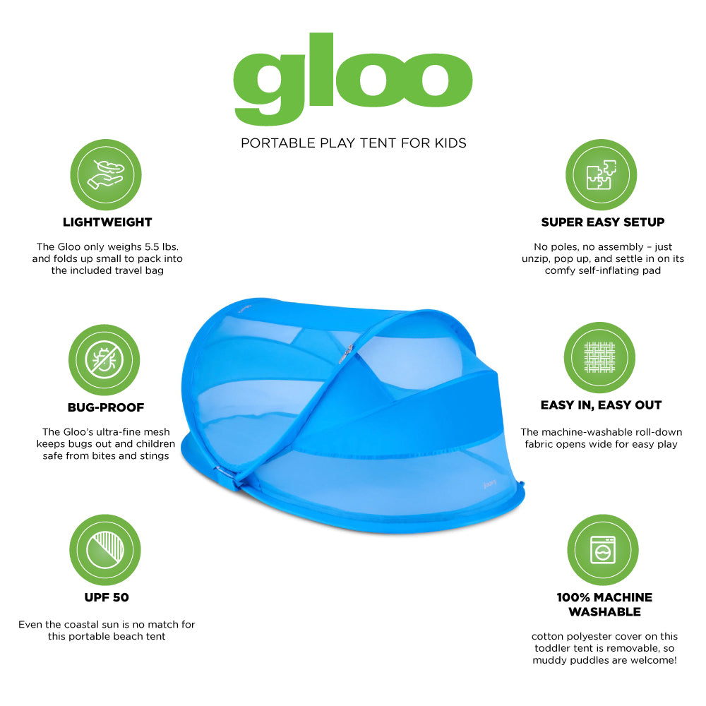 Gloo Portable Kids Play Tent - Blueprint