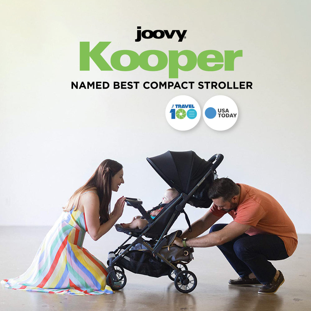 Kooper Lightweight Compact Single Stroller With Tray - Forged Iron