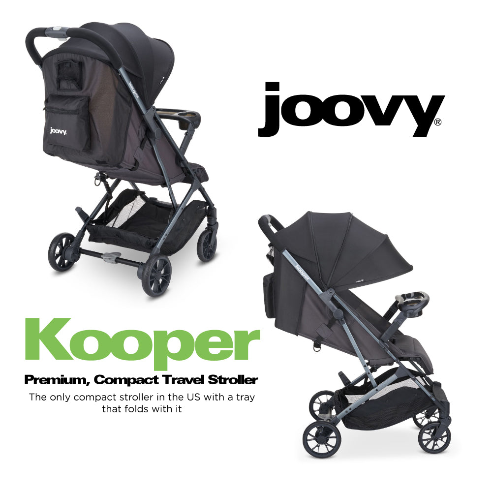 Kooper Lightweight Compact Single Stroller With Tray - Forged Iron