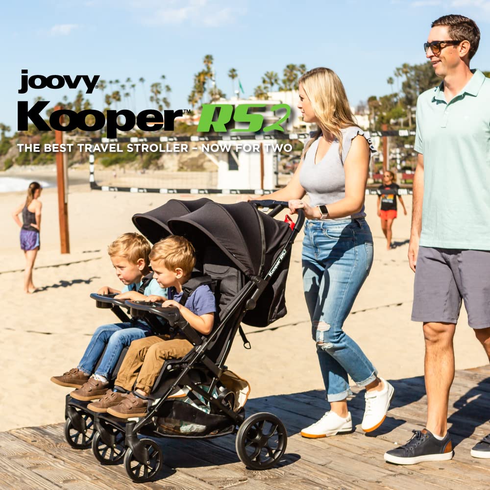 Kooper RS2 Lightweight Travel Double Stroller - Black