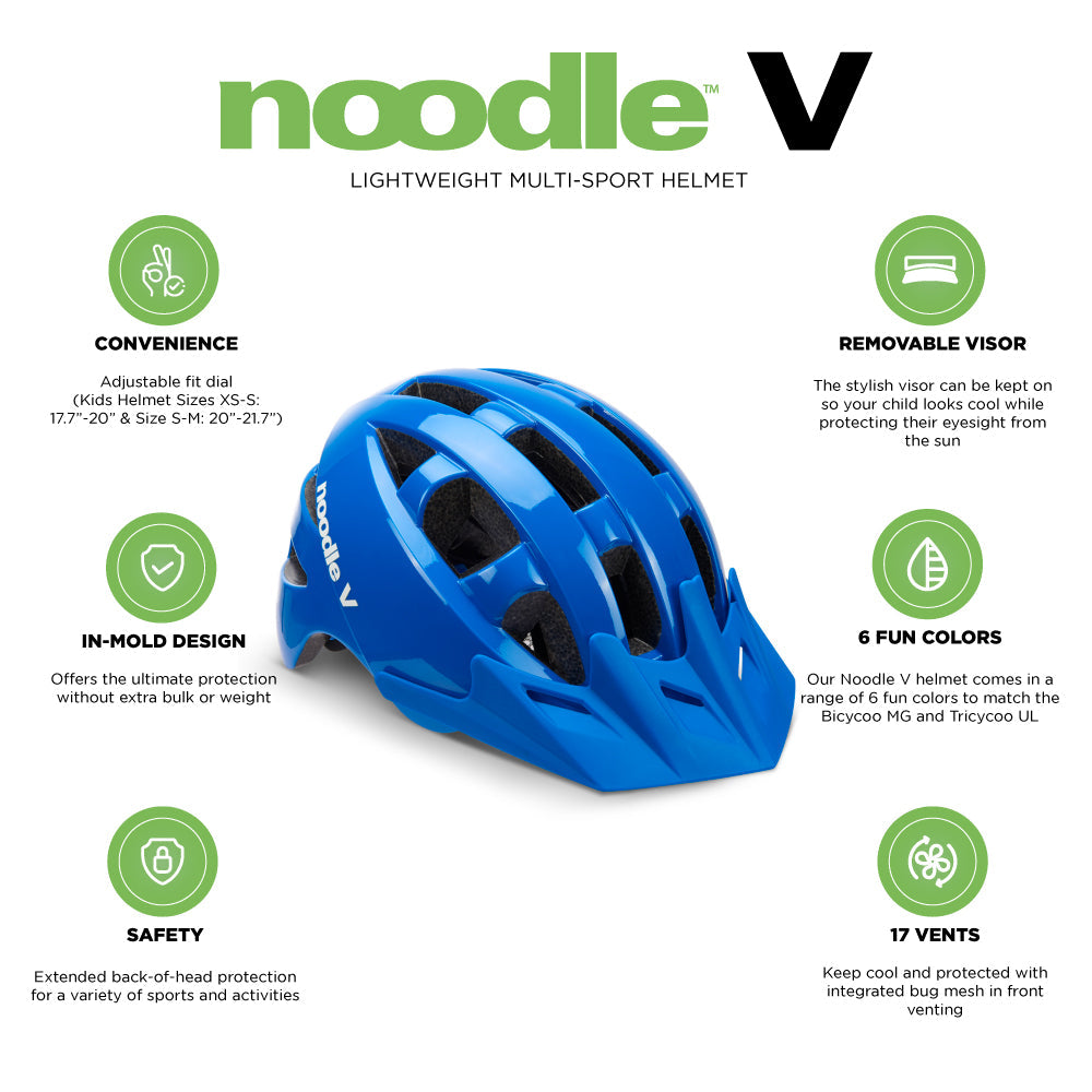 Noodle V Kid’s Multi-Sport Lightweight Helmet - Blueness