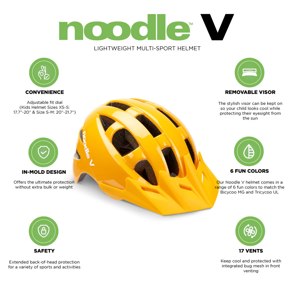 Noodle V Kid’s Multi-Sport Lightweight Helmet - Goldy