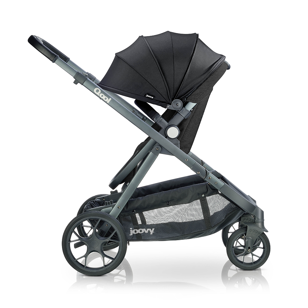 Qool Customizable Single Stroller - Black Melange