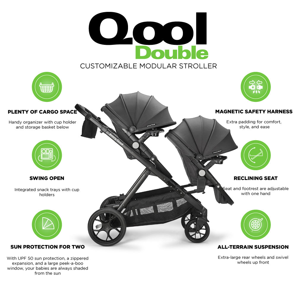 【海外限定】joovy QOOL double premium 3人乗り Amazon.com: New Joovy Qool Customizable Modular Stroller