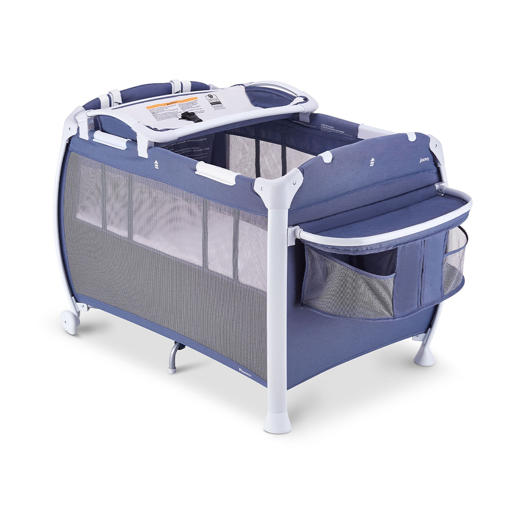 Room All-In-One Playard Nursery Center Changing Table Bassinet - Slate