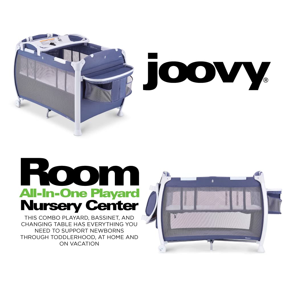 Room All-In-One Playard Nursery Center Changing Table Bassinet - Slate