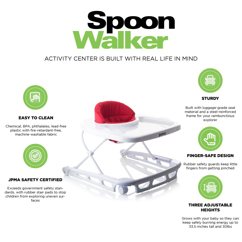 Spoon Walker Activity Center - Red