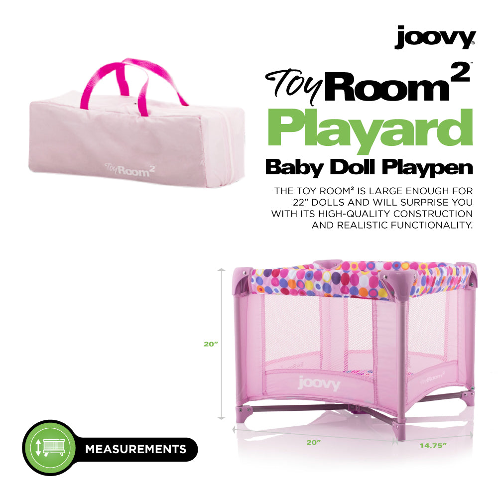 Toy Room² Playard Baby Doll Playpen