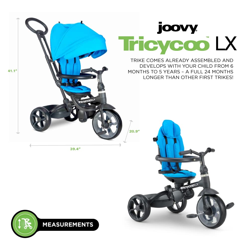 Tricycoo LX Premium Kids Tricycle First Trike - Glacier