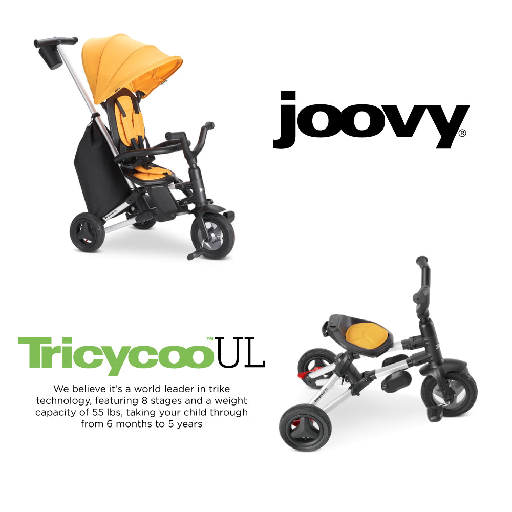 Tricycoo UL Kids Tricycle – Lightweight Compact Fold - Goldy