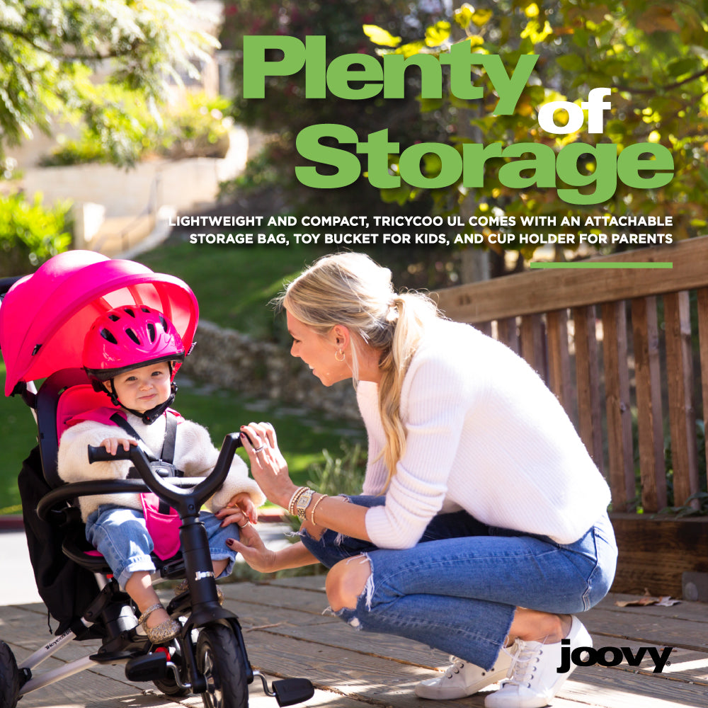 Tricycoo UL Kids Tricycle – Lightweight Compact Fold - Goldy