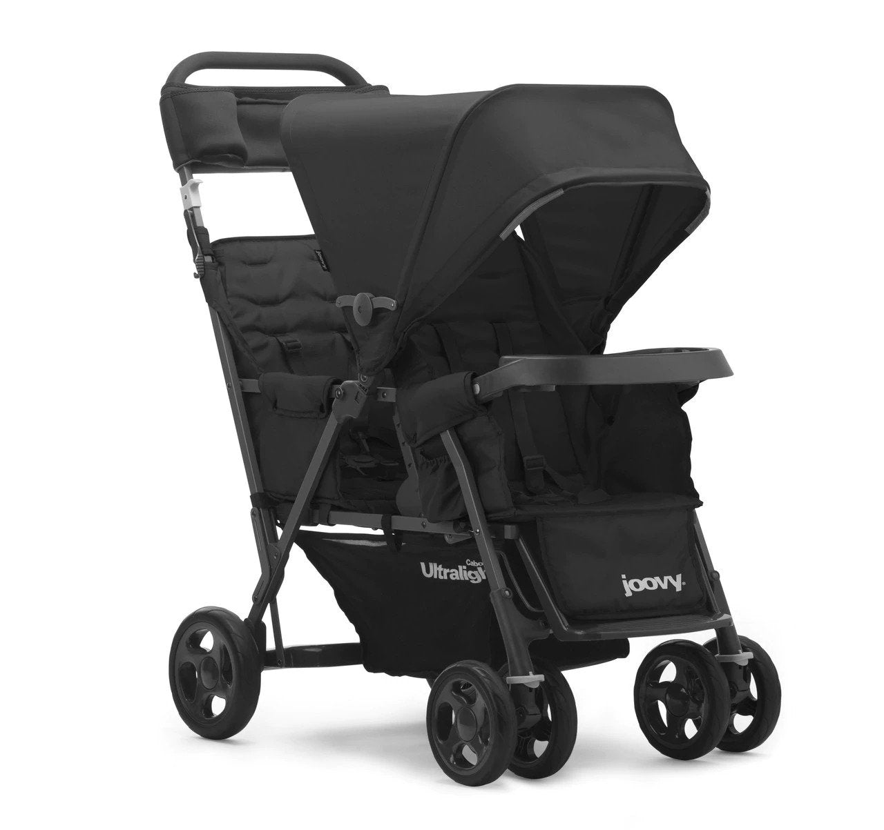 Caboose Too Ultralight Sit And Stand Tandem Double Stroller - Black