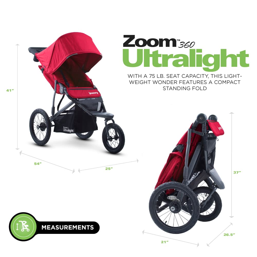 Zoom 360 Ultralight Lightweight Performance Jogging Single Stroller