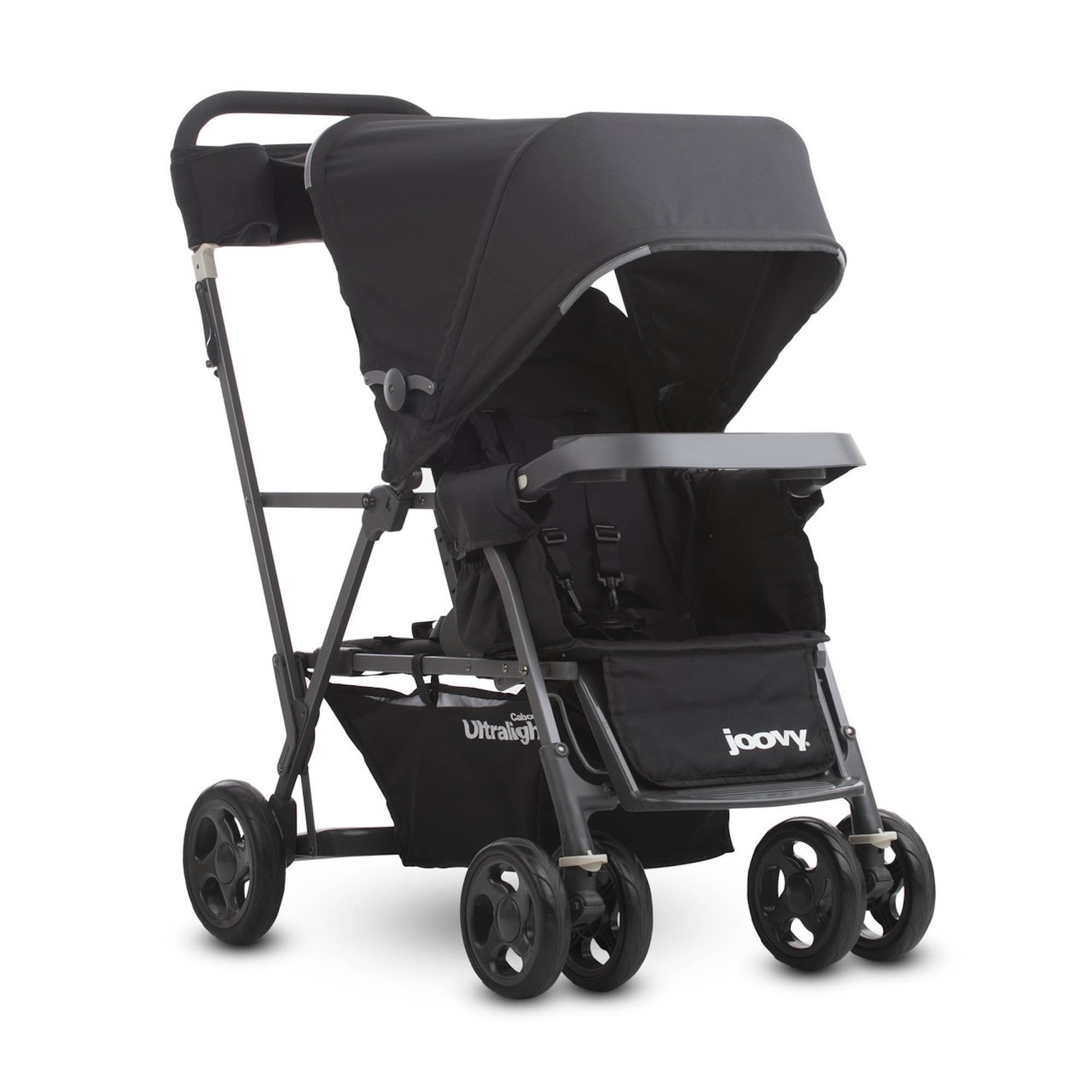 Joovy Caboose Ultralight 二人乗りベビーカー ブラック Caboose Ultralight Sit And Stand Tandem Double Stroller - Black