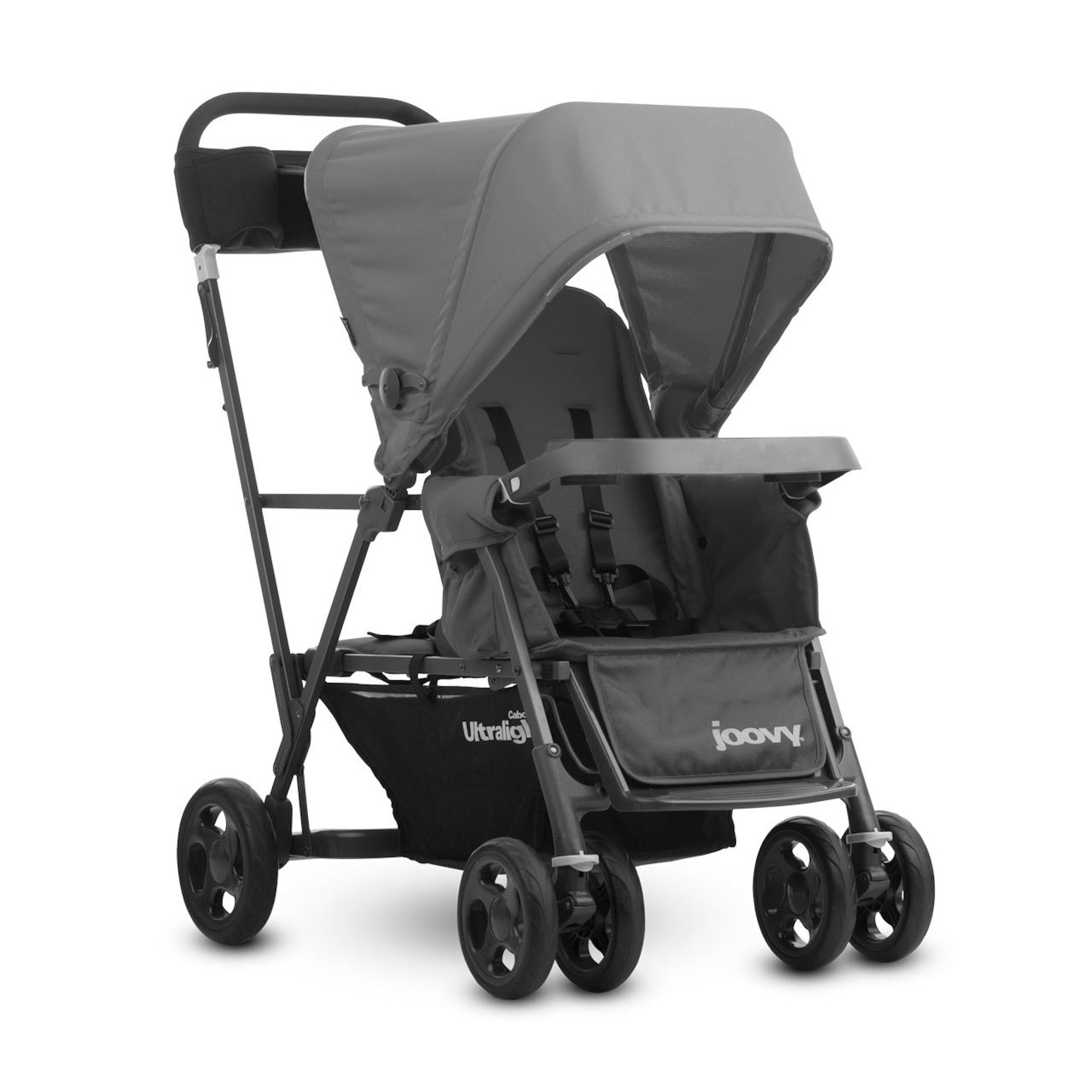 Caboose Ultralight Sit And Stand Tandem Double Stroller - Charcoal