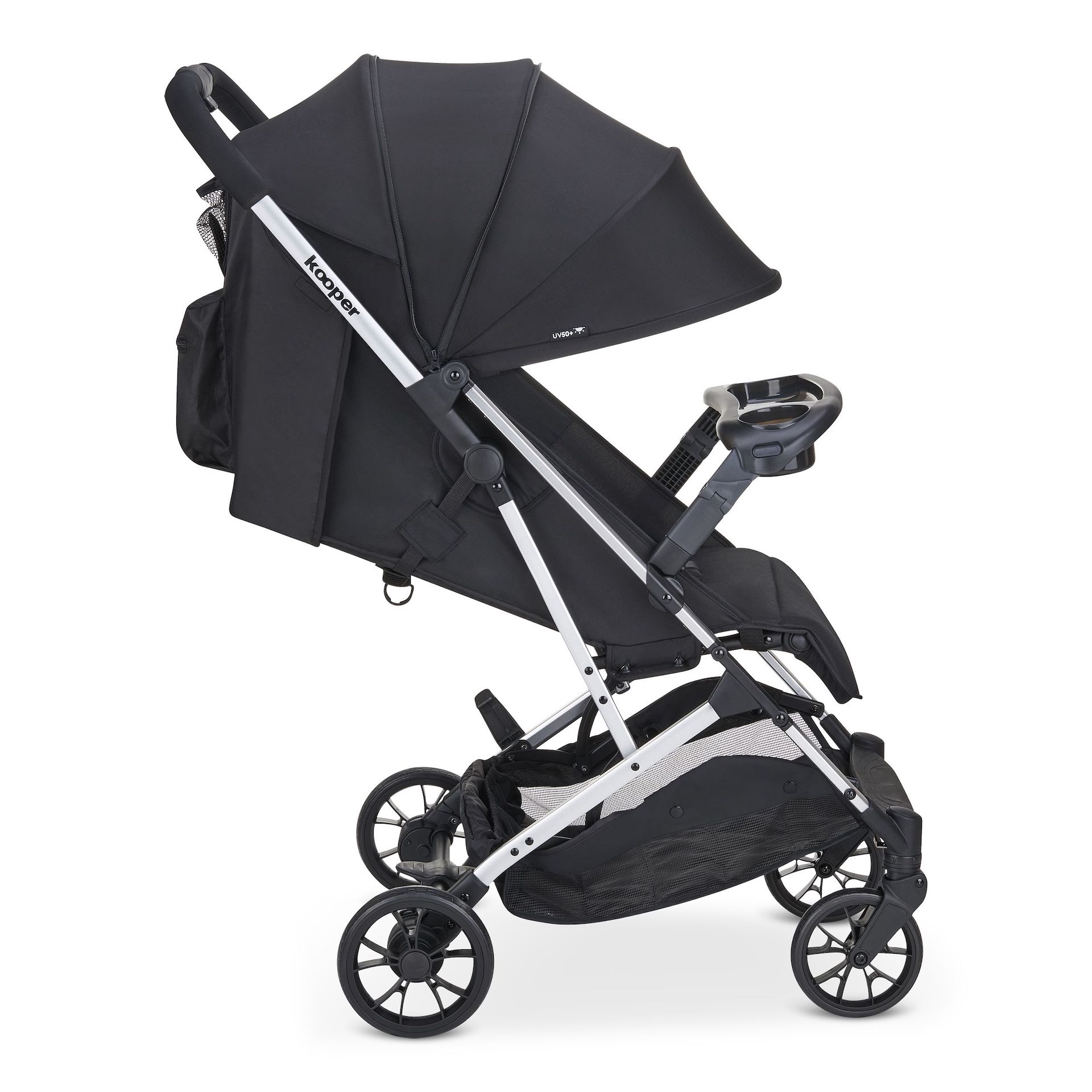 Kooper Lightweight Compact Single Stroller With Tray - Black